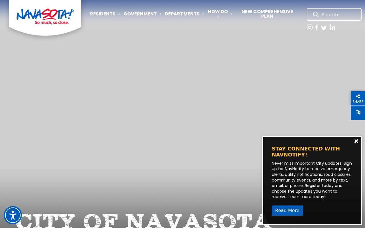 Navasota criminal history access on the official city website